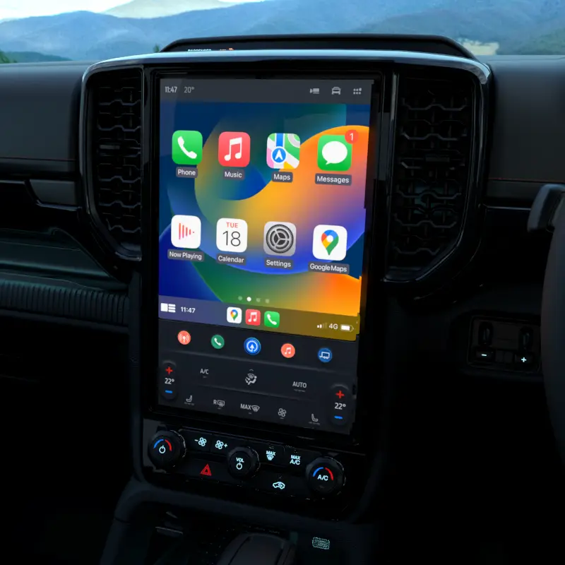 New 12" Infotainment Screen