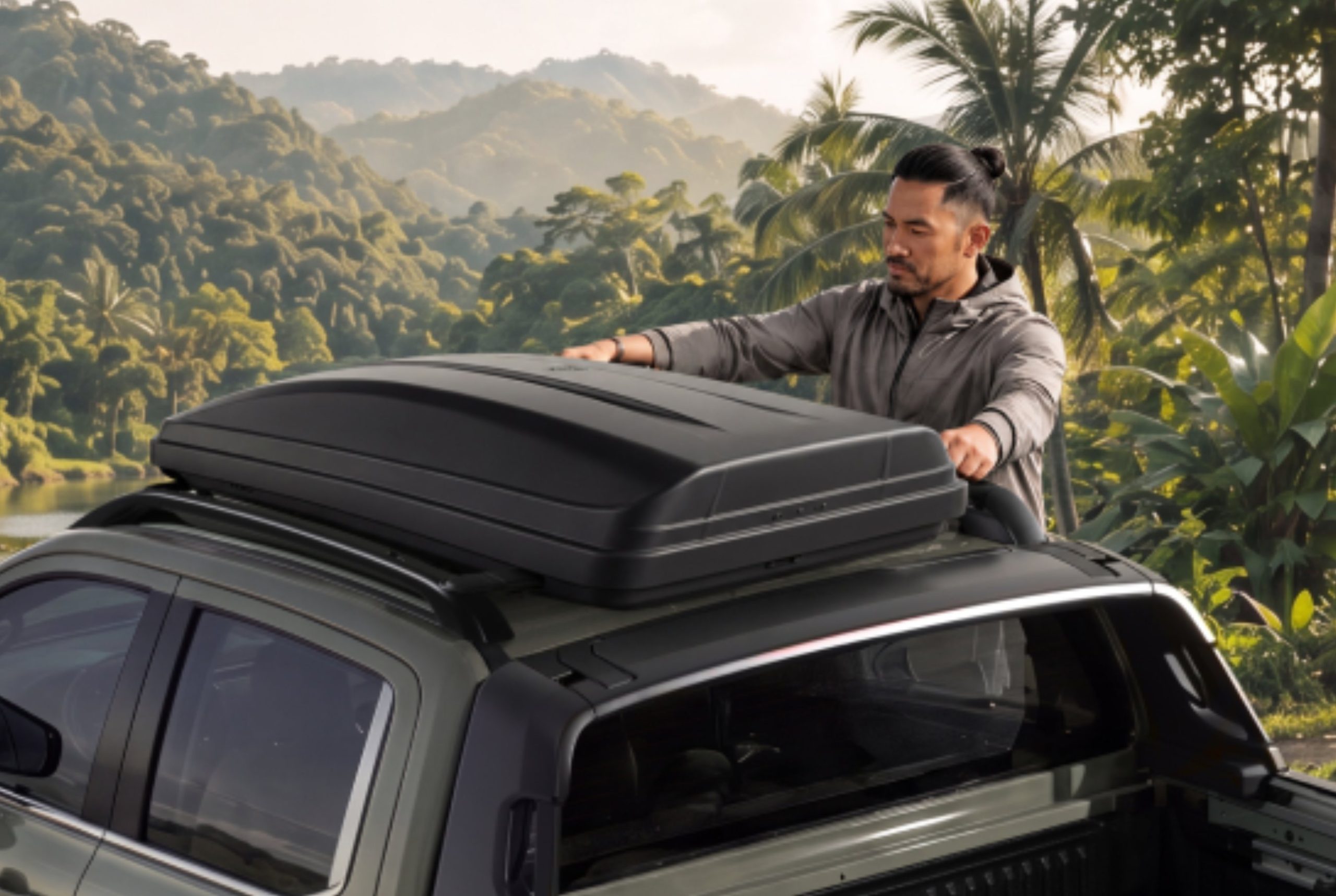 Swing-in-Place Roof Rails