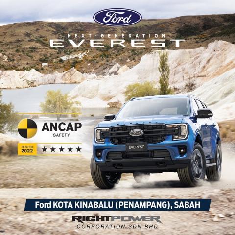 Ford Everest Earns 5-Star Rating from ANCAP SAFETY