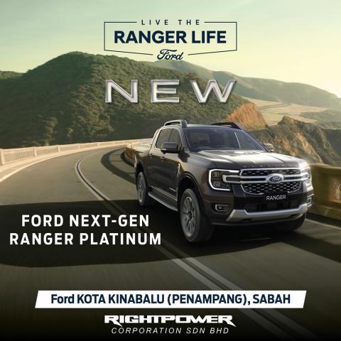 NEW! Ford Next-Gen Ranger Platinum 4x4 Pickup Truck