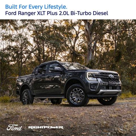Built for Every Lifestyle: Ford Ranger XLT Plus 2.0L Bi-Turbo Diesel