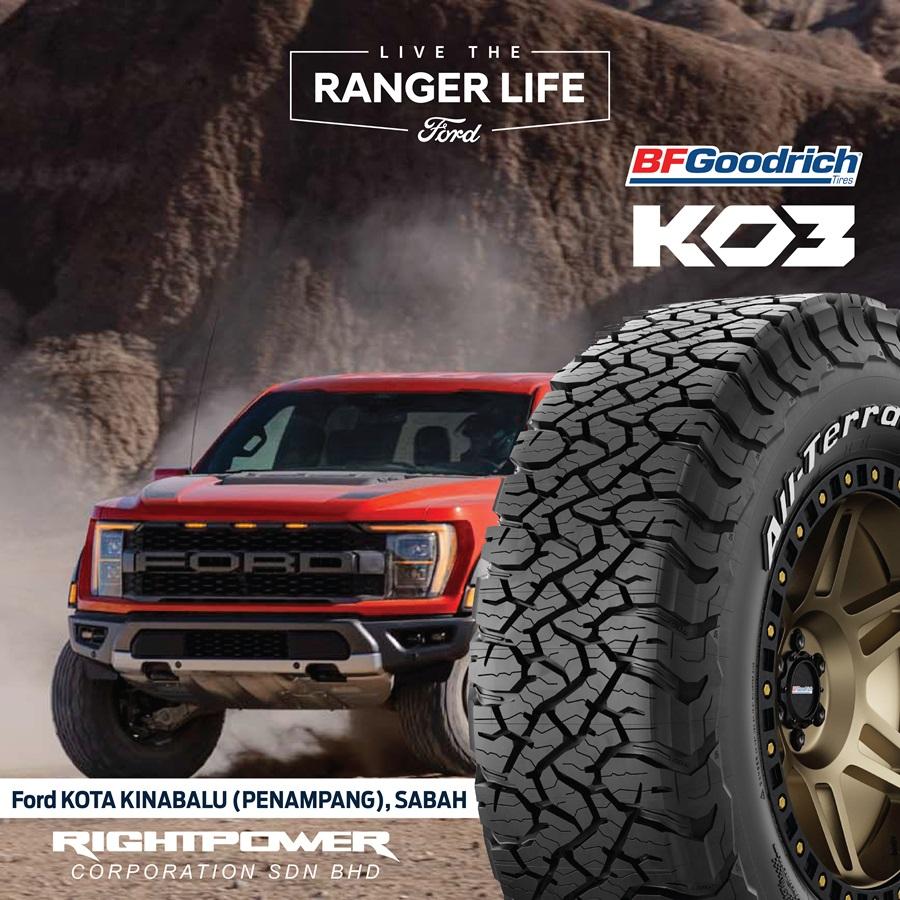 BFGoodrich All-Terrain T/A KO3: Best 4x4 Tyre for Ford Ranger Raptor